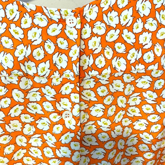 Ports 1961 Vintage Peachy Long Sleeve Floral Print Button Back Blouse 12 - Picture 5 of 6